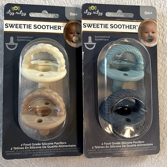 Itzy Ritzy Accessories New Set Of 2 Packs Itzy Ritzy Sweetie Soother Pacifiers M Poshmark